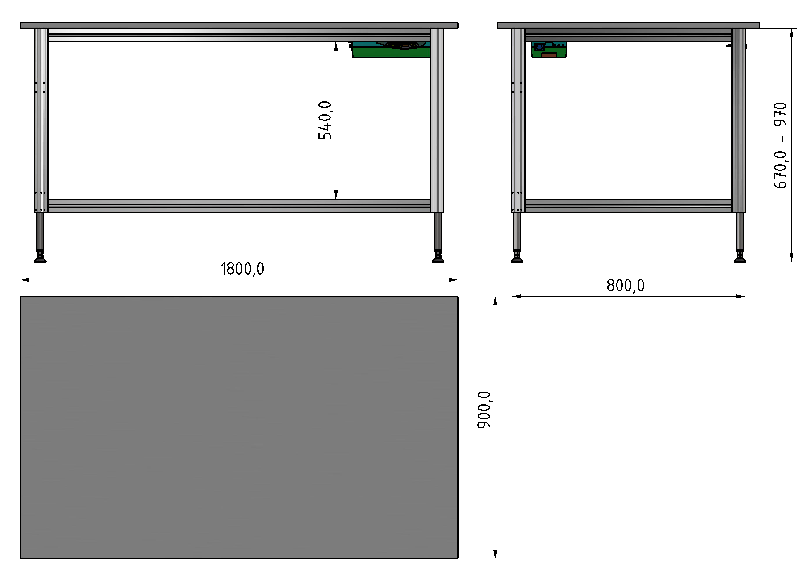 Packing Line ergo Arbeitstisch