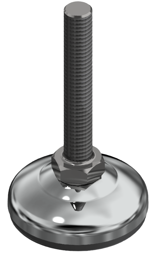 Stellfuß D40 X, M8x70, Edelstahl Stellfuß D40 X, M8x70, Edelstahl