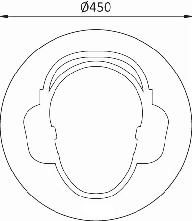 Wear hearing protection Ground sign