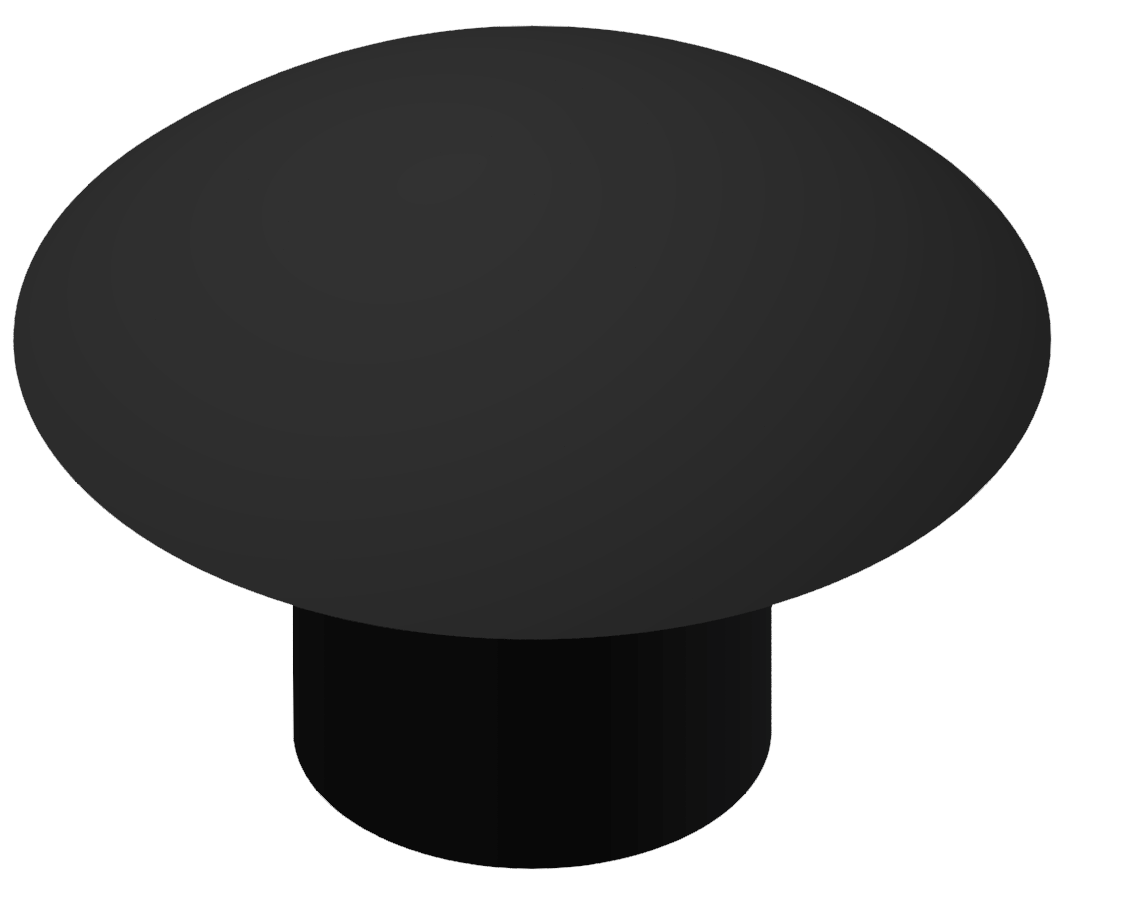 Abdeckkappe 6 D5,5, schwarz