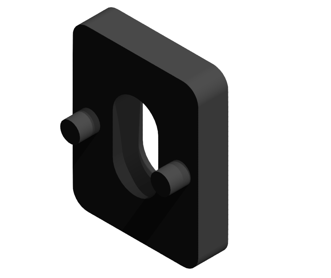Clamp-Block Spacer 6 3mm, black