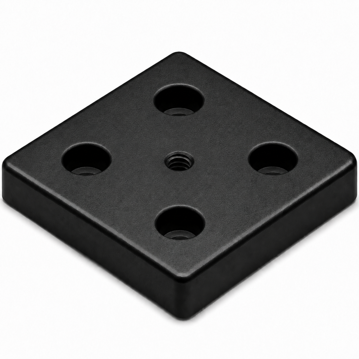 Fußplatte 8 80x80, M8, schwarz