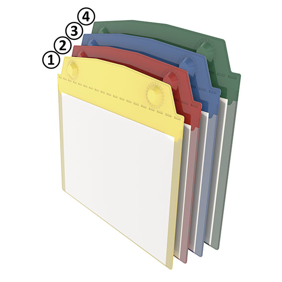 Magnetische DIN A5 Sichttasche quer 