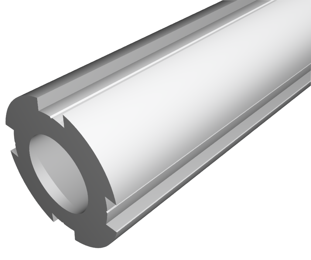 Profilrohr schwer D30, natur Profilrohr schwer D30, natur