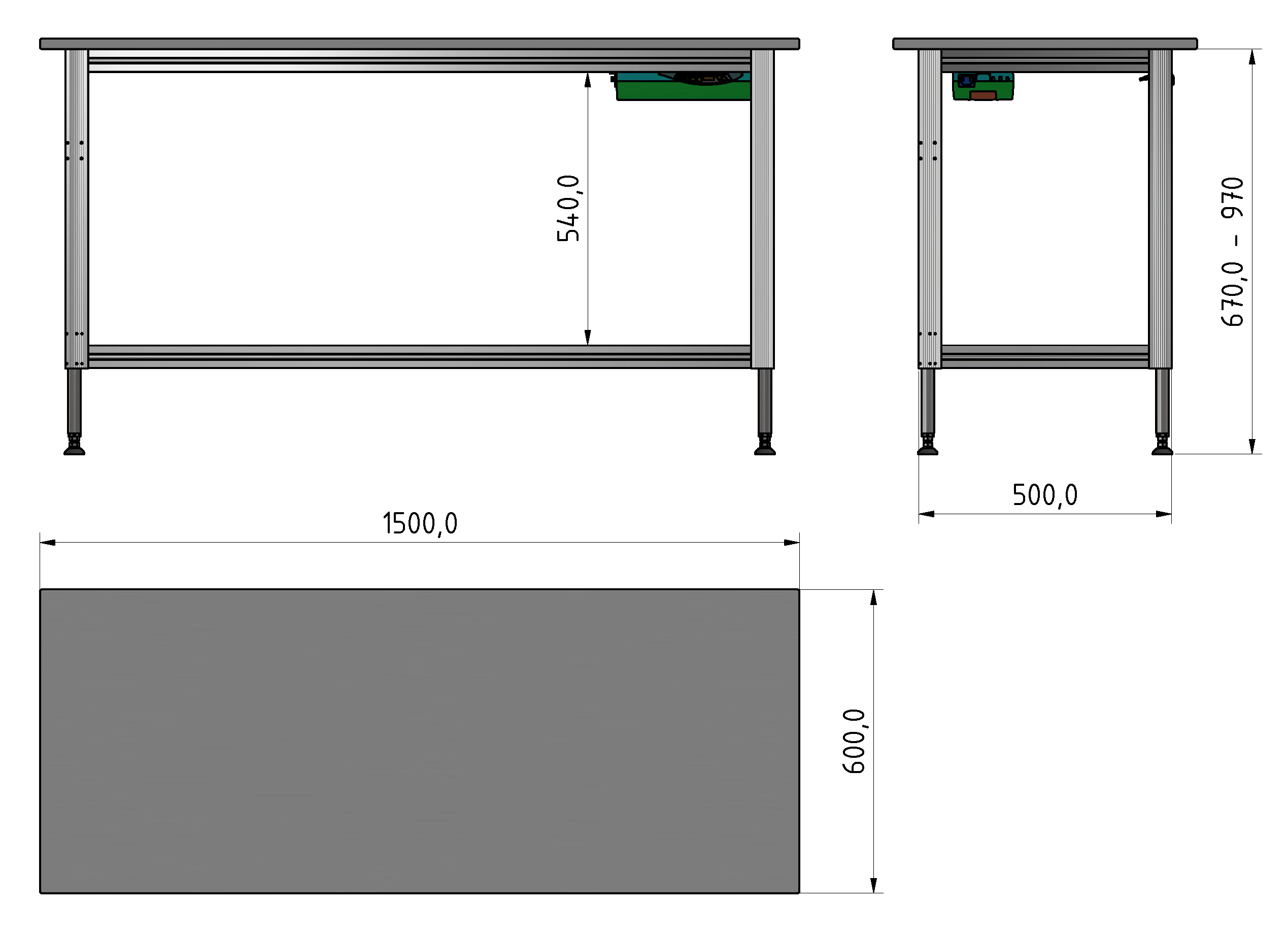 Packing Line ergo Arbeitstisch