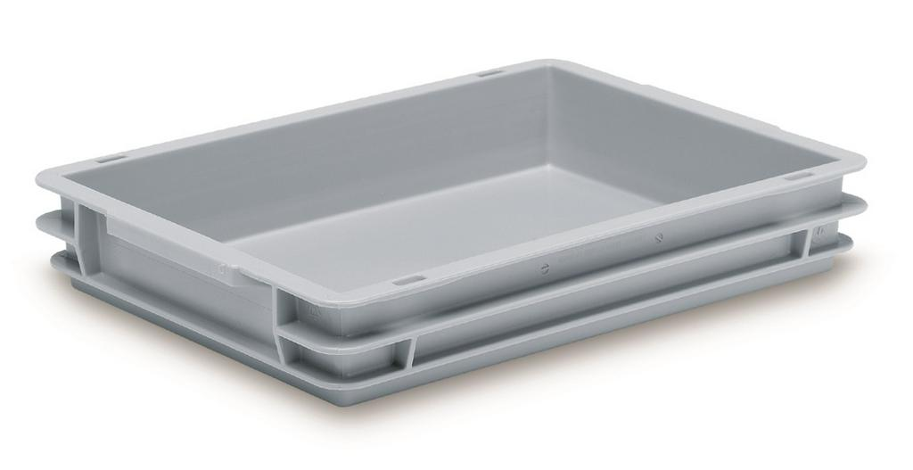 Eurobehälter geschlossen 400 x 300 x 65 mm, grau