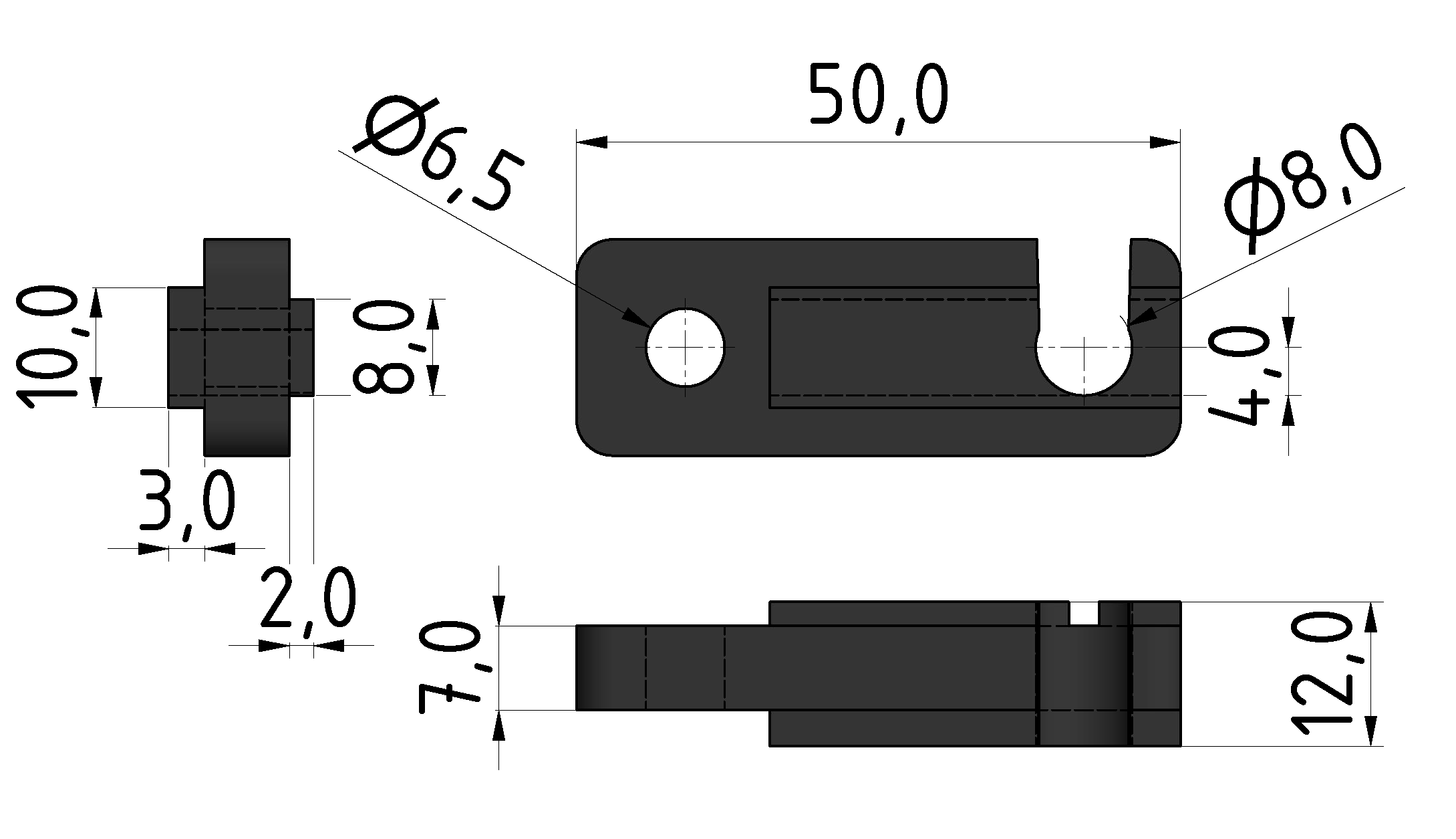 Rollenhalter 8, schwarz-8