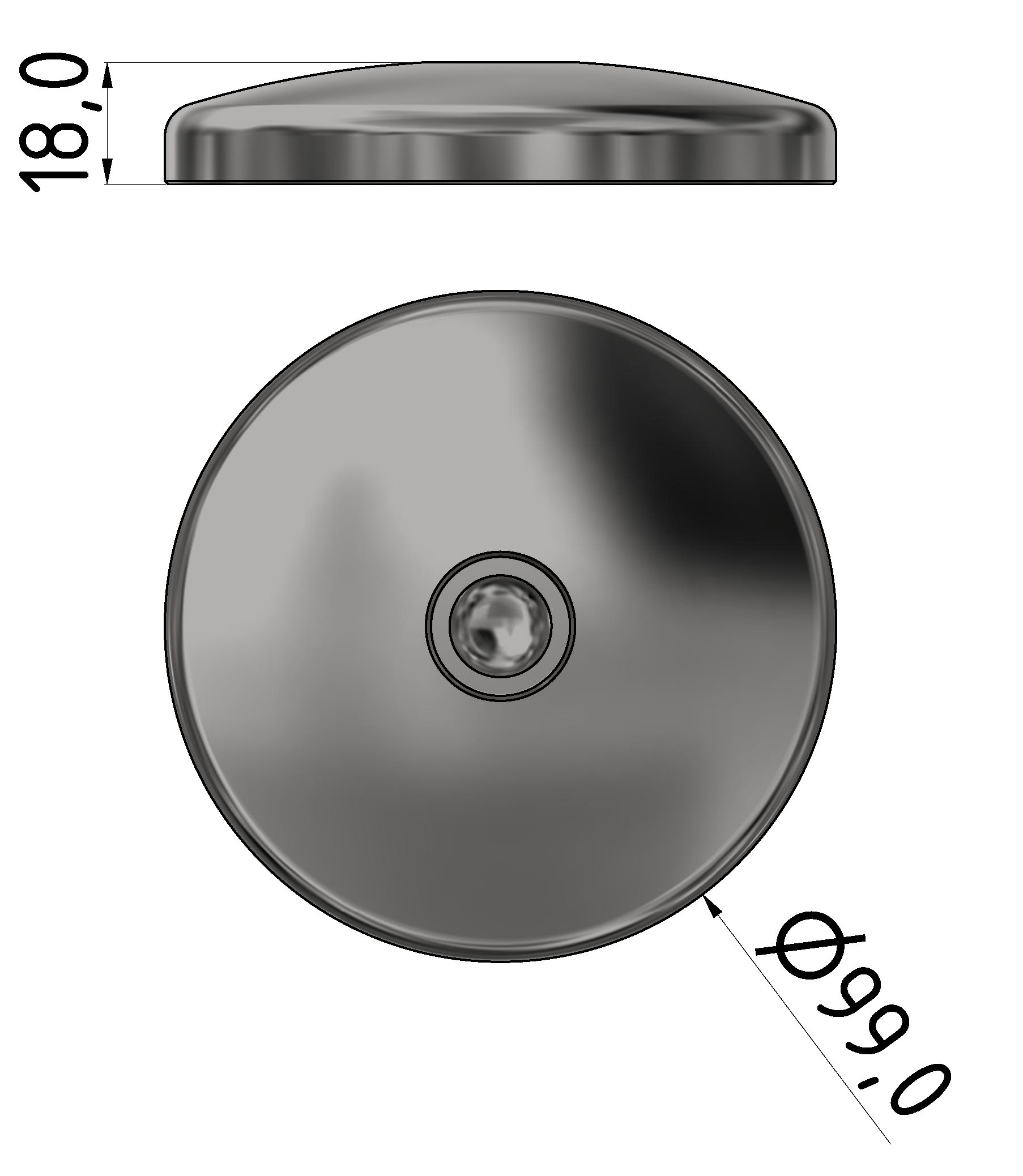 Base A D100, stainless