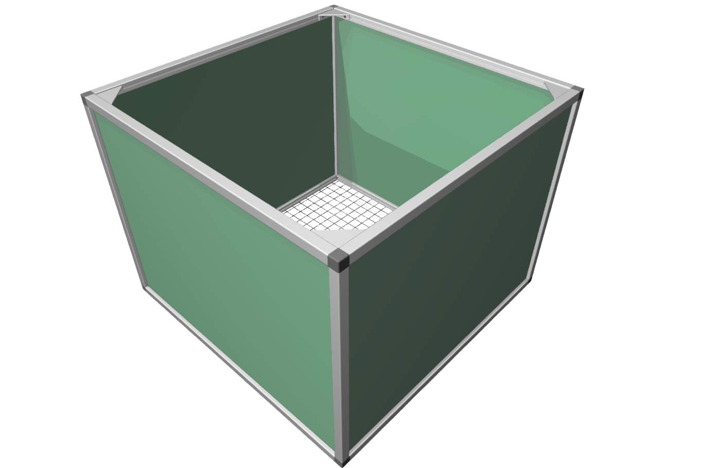 Raised bed aluline 100 x 100 cm Raised bed aluline 100 x 100 cm