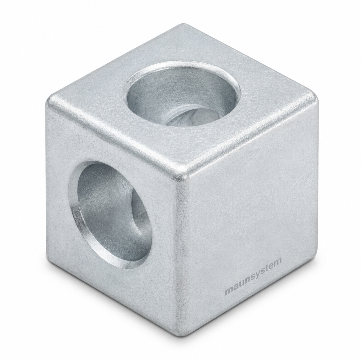 Würfelverbinder 2D 45, natur-10