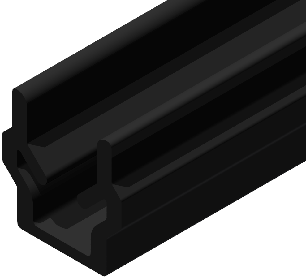 Abdeck- und Einfassprofil 5, schwarz