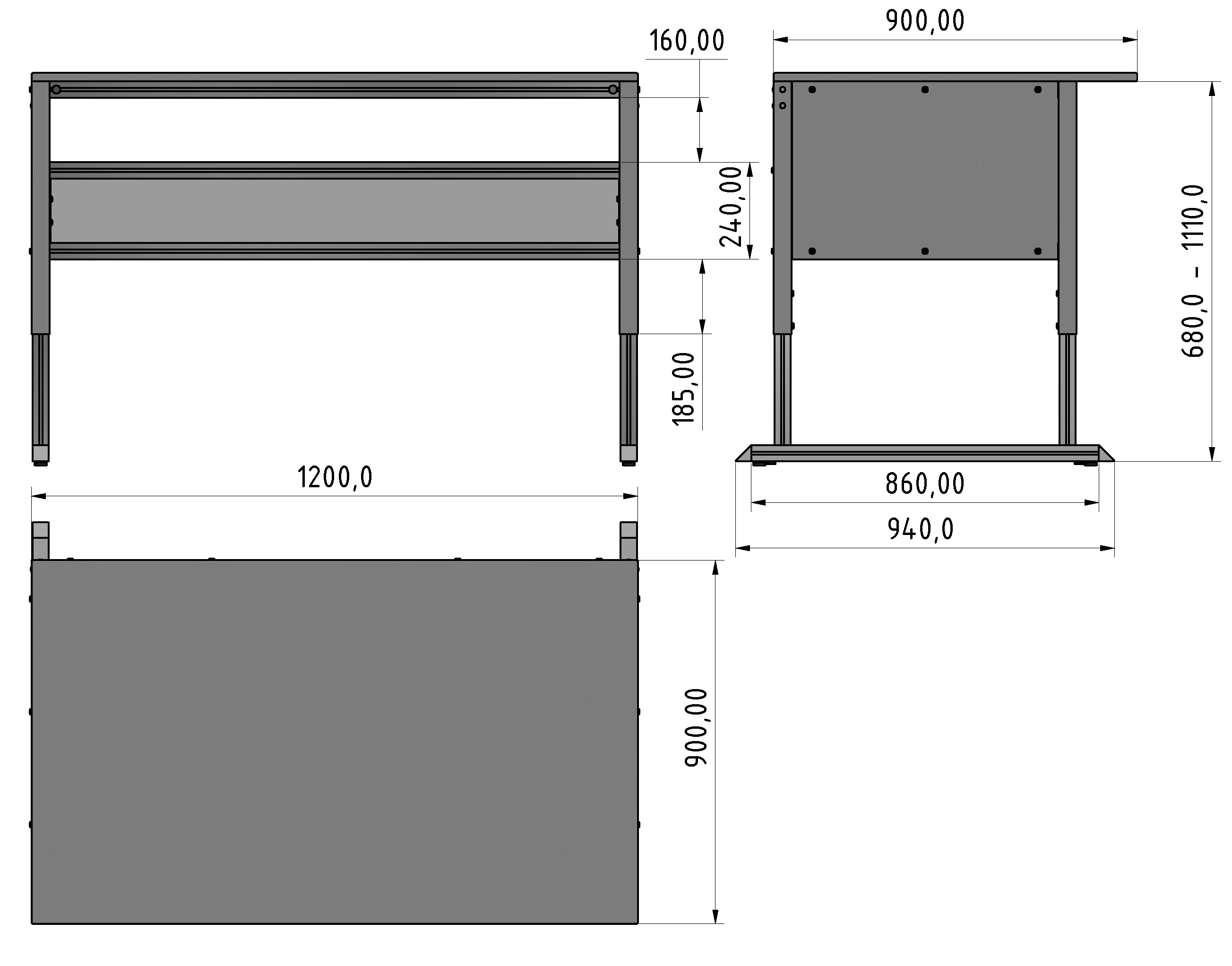 Basic Line Arbeitstisch