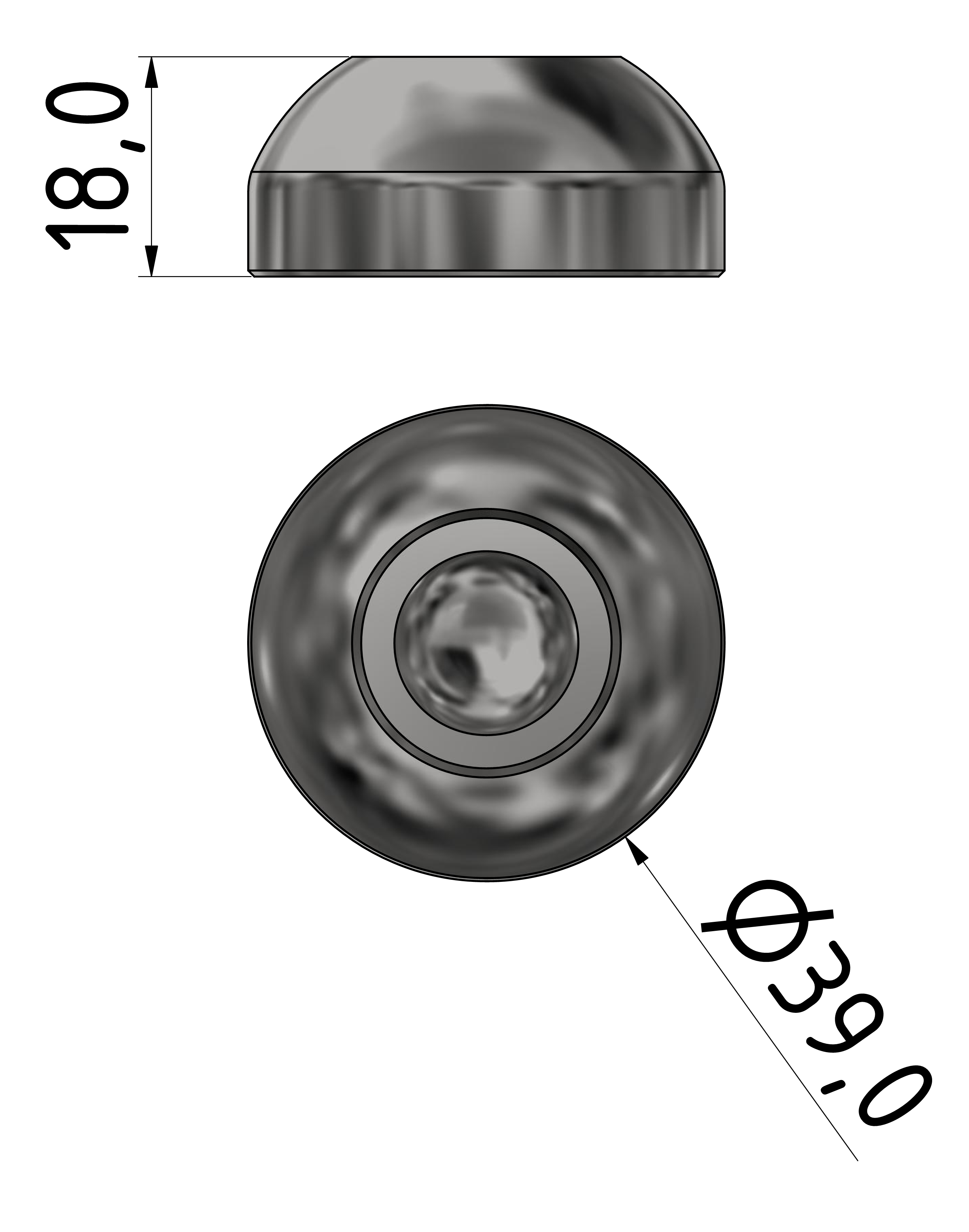Base A D40, stainless