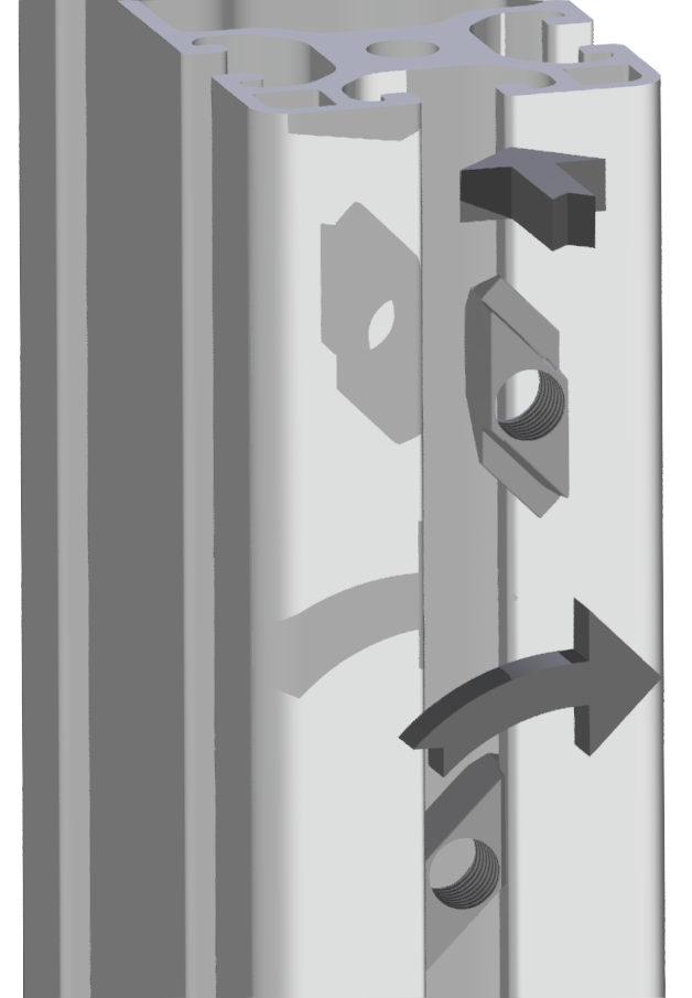 Nutenstein 8 Zn M4, verzinkt Nutenstein 8 Zn M4, verzinkt