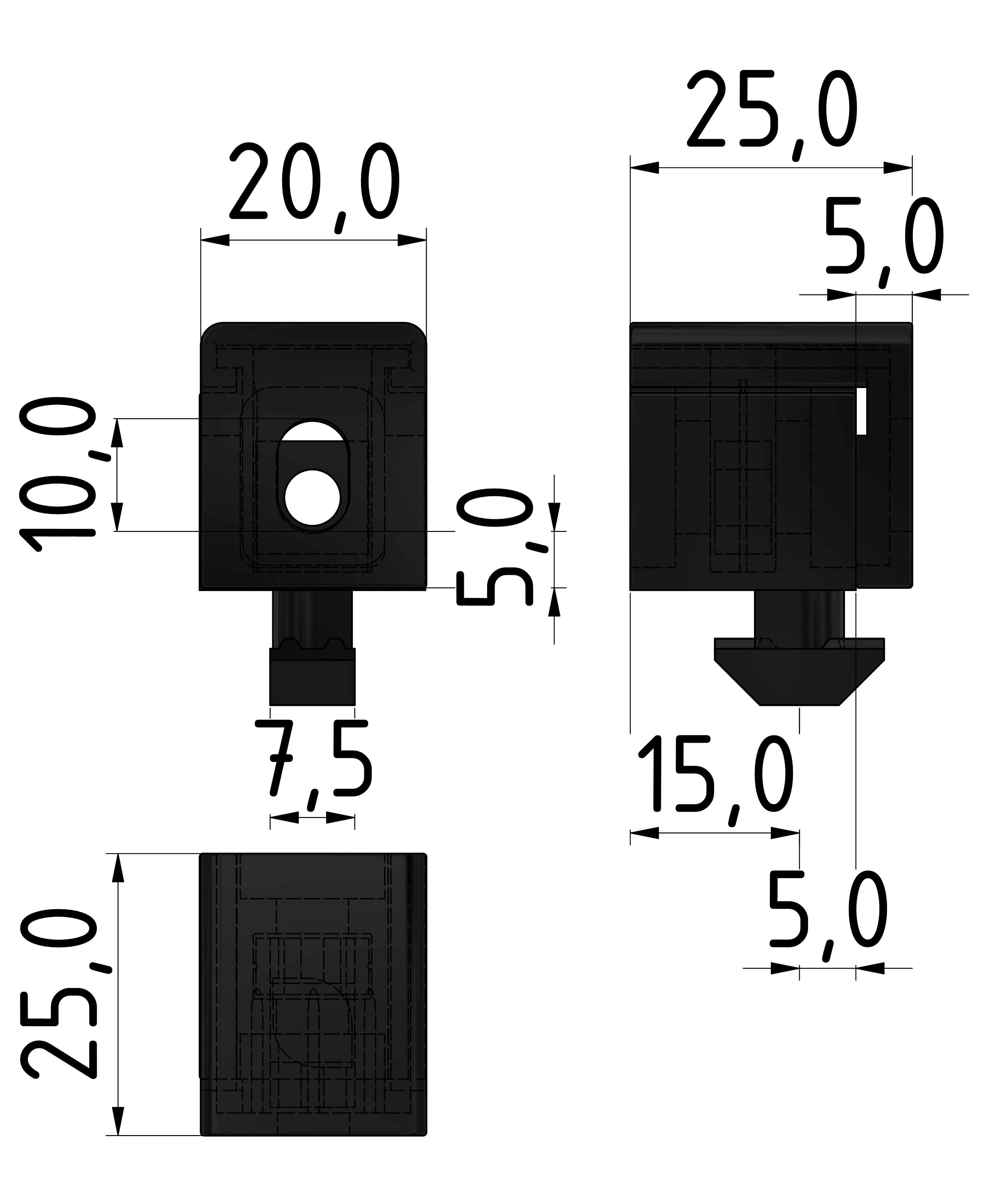 Multiblock PA, schwarz-10