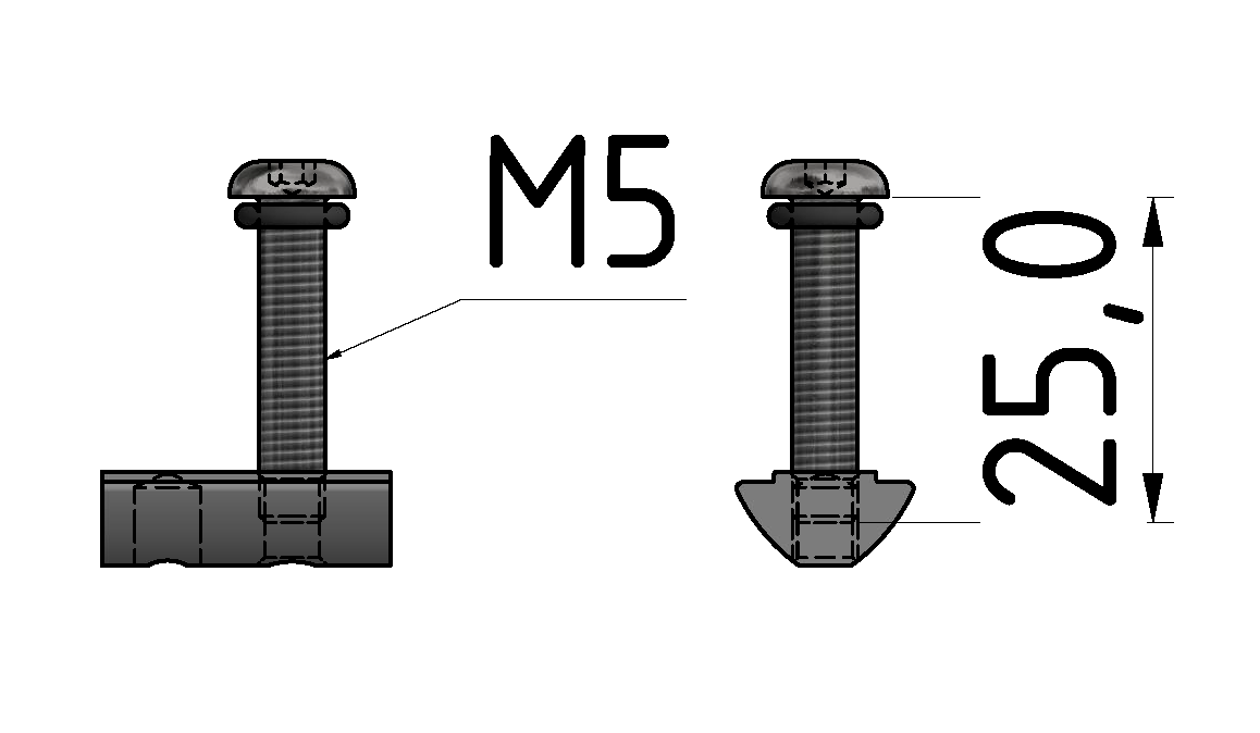 Gleitschlitten-Führung 8 80x40, Befestigungssatz Loslager Gleitschlitten-Führung 8 80x40, Befestigungssatz Loslager