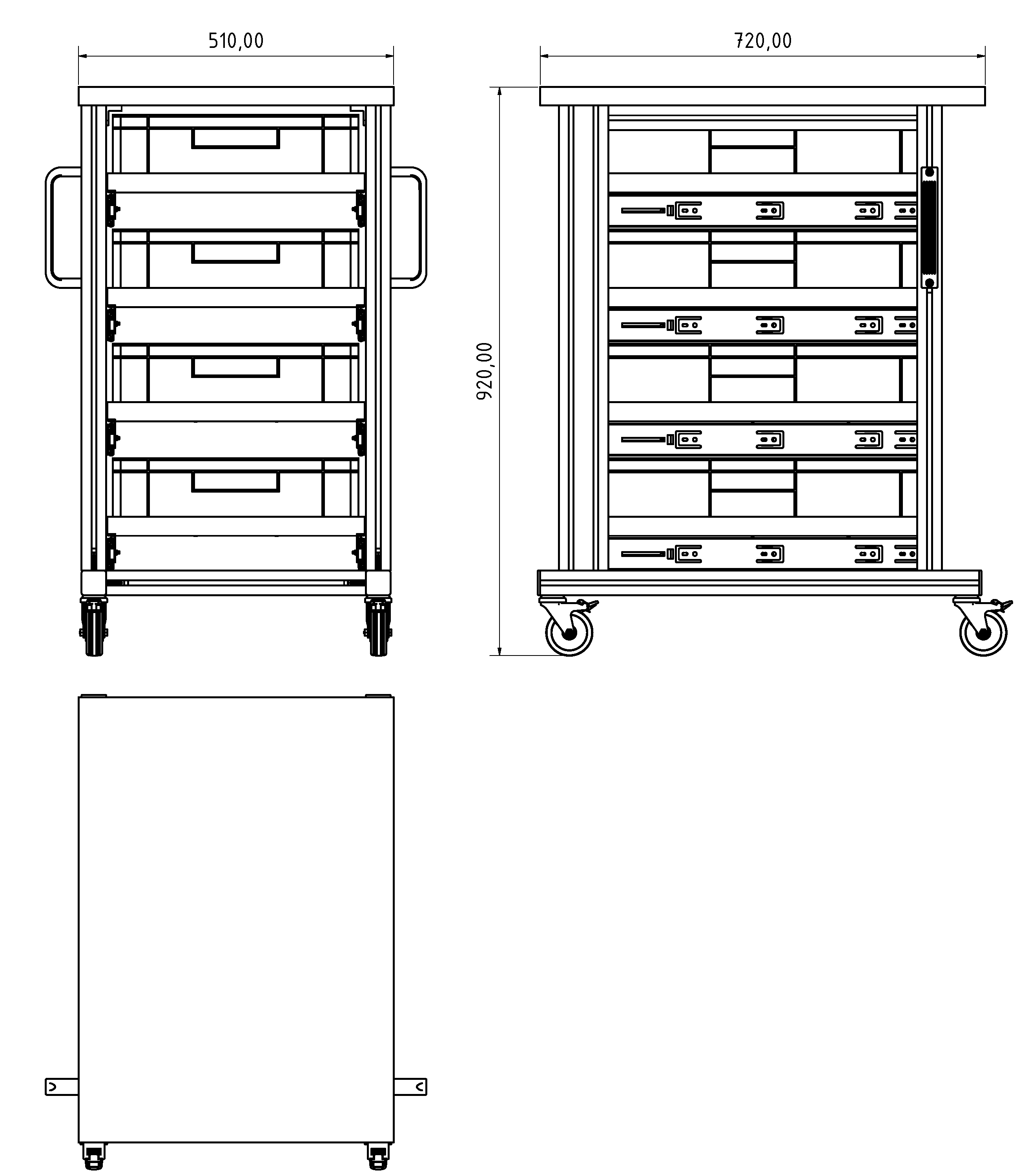 ESD Systemtisch Pro Basismodul 51x72cm für Eurobehälter ESD Systemtisch Pro Basismodul 51x72cm für Eurobehälter