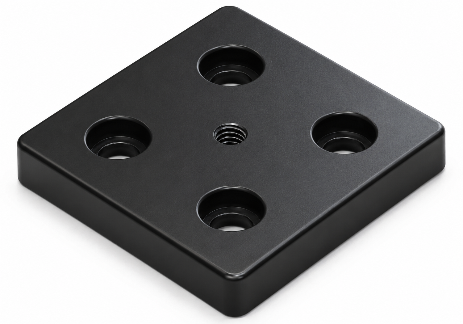 Fußplatte 100x100 M10, schwarz-10