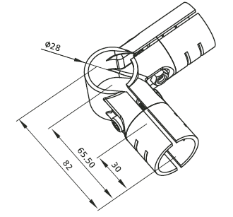 Grundverbinderset als Eckform, vernickelt