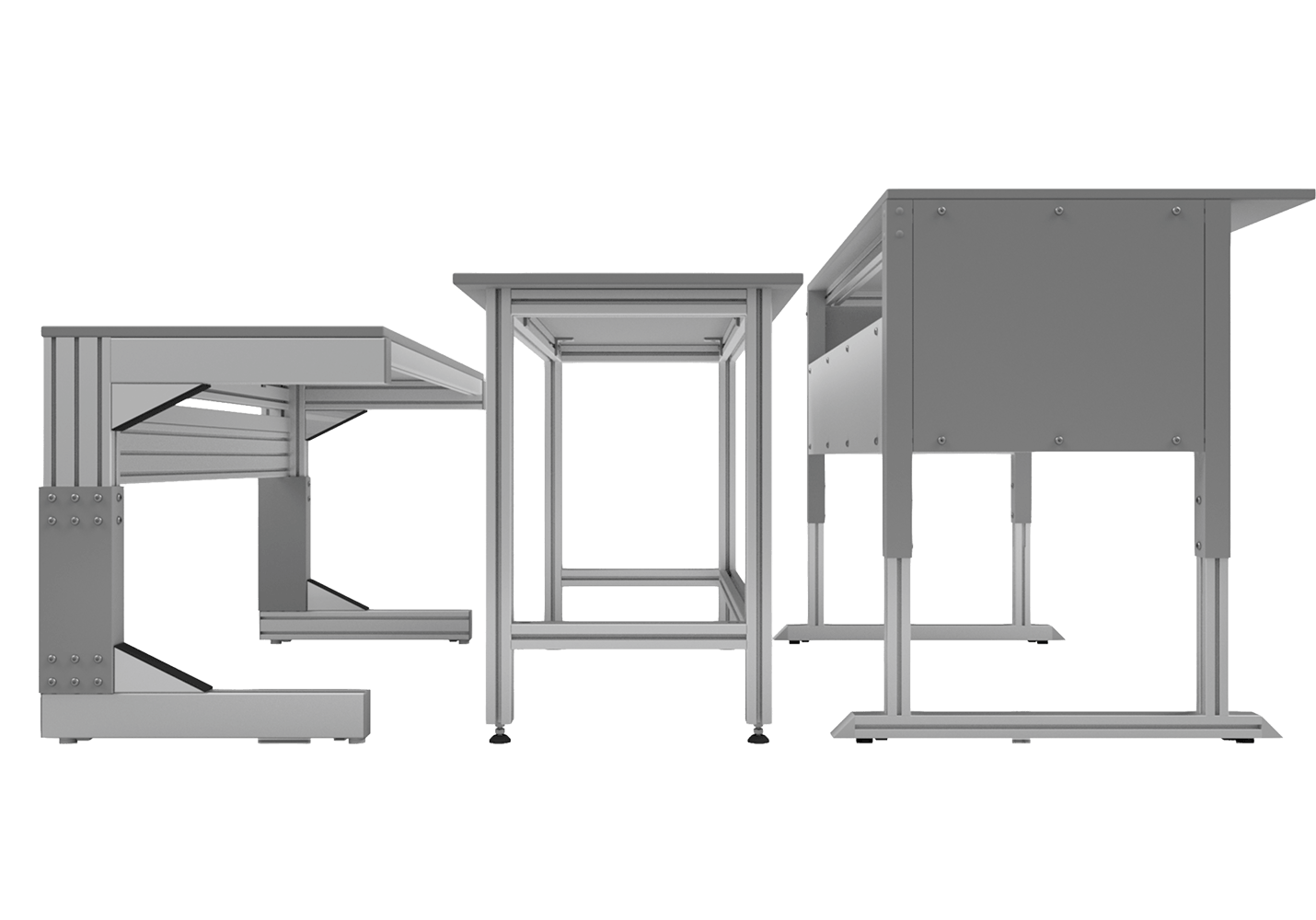 Arbeitsplatzsysteme aus Aluminiumprofilen