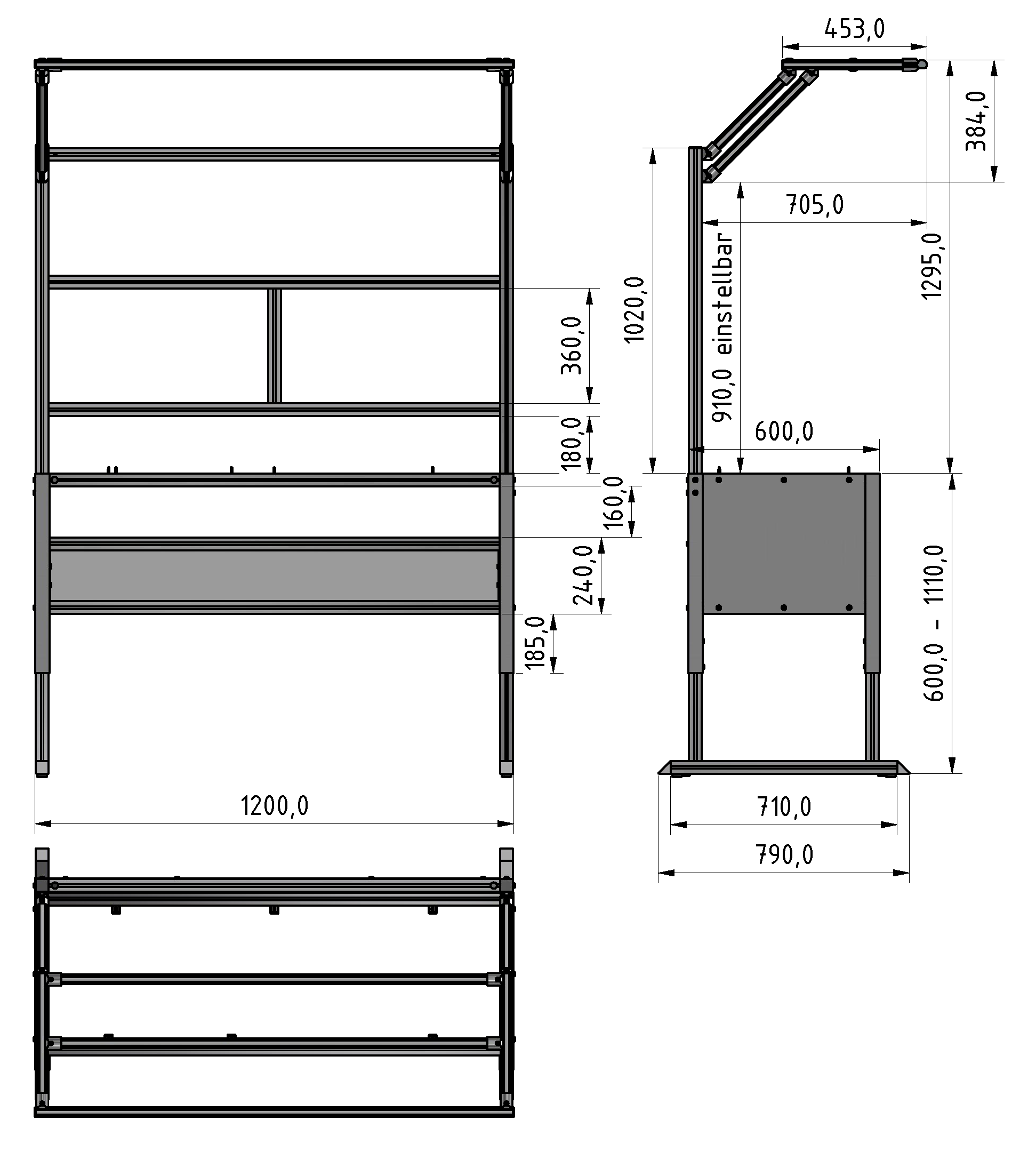 Basic Line plus table frame
