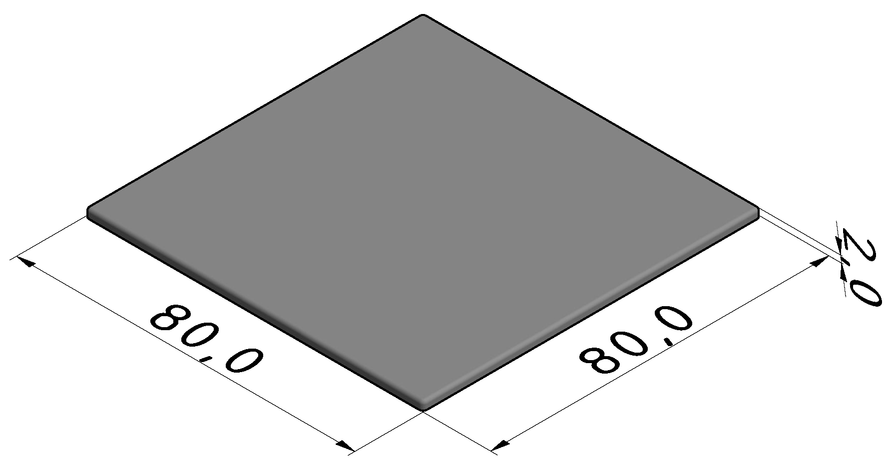 Abdeckkappe X 8 80x80,  grau ähnlich RAL 7042 Abdeckkappe X 8 80x80,  grau ähnlich RAL 7042