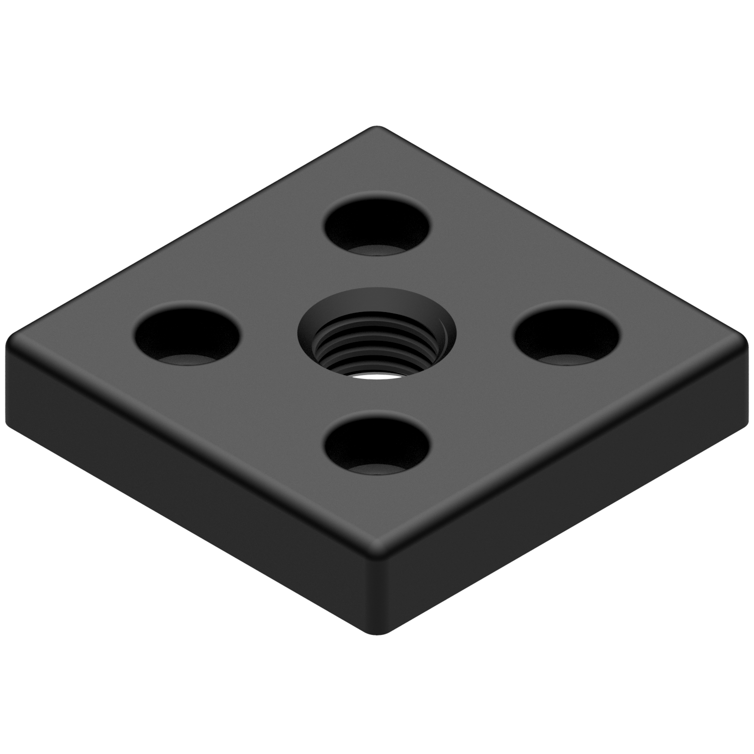 Base Plate 6 60x60, M16, black