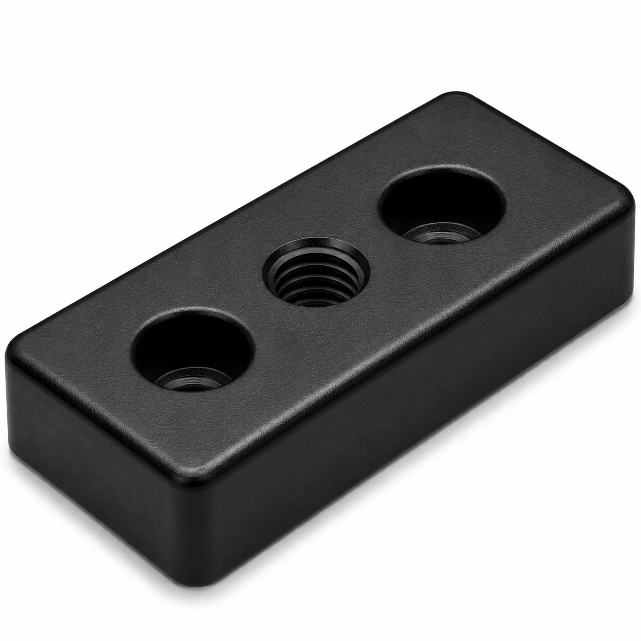 Fußplatte 8 80x40, M12, schwarz