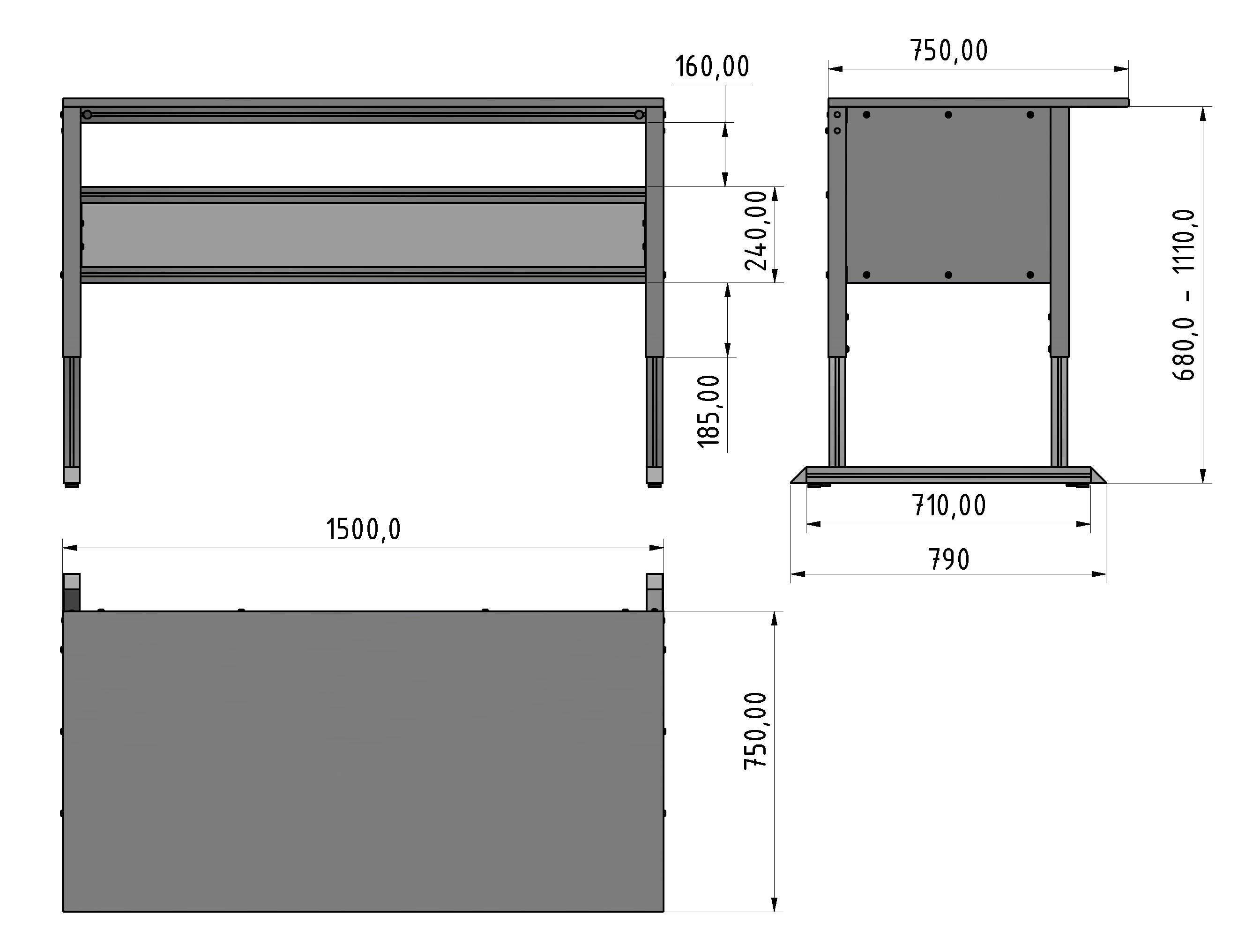 Basic Line Arbeitstisch