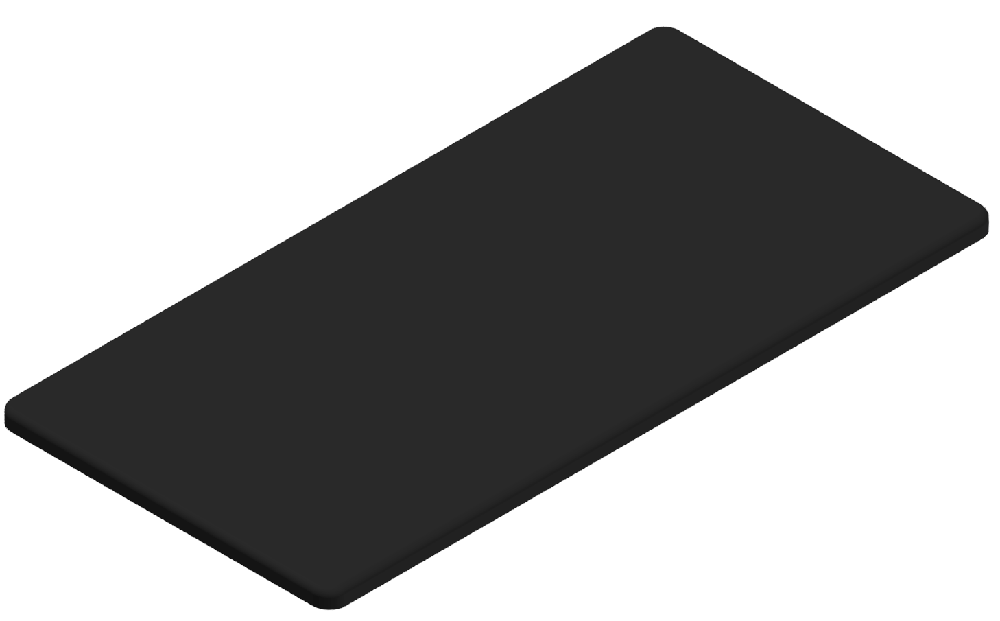 Abdeckkappe 8 160x80, schwarz Abdeckkappe 8 160x80, schwarz