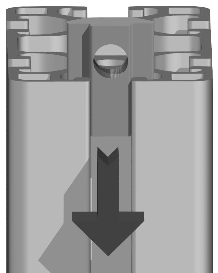 Nutenstein V 8 St M4, schwer, verzinkt