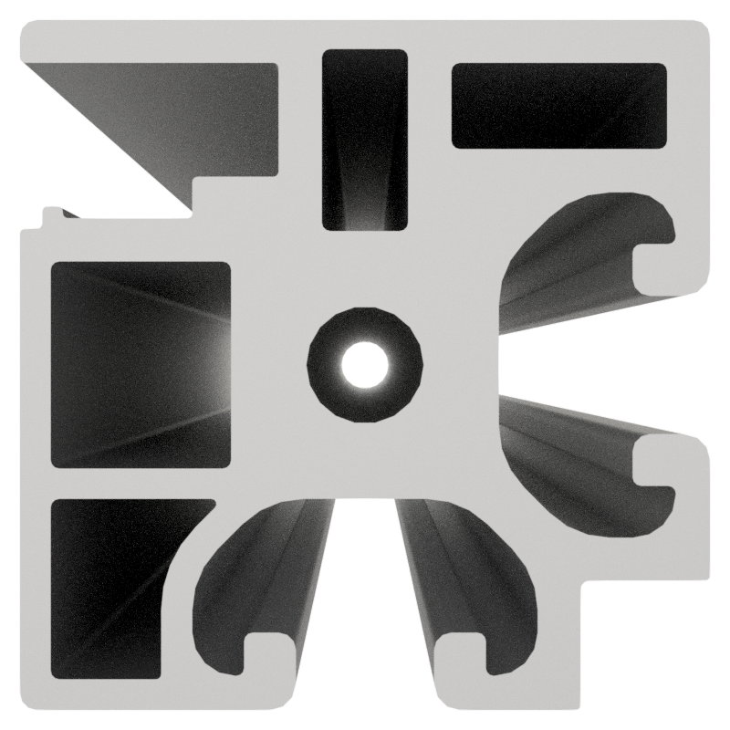 Türprofil X 8 40x40 - XMS, natur Türprofil X 8 40x40 - XMS, natur