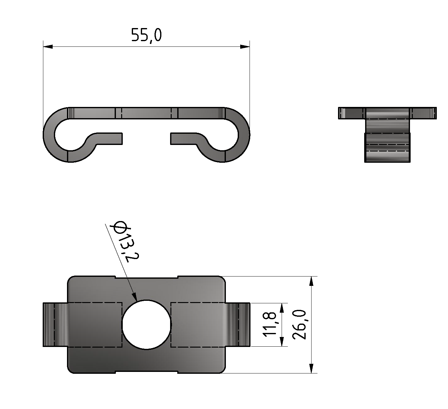 Standard-Verbinder 12, verzinkt