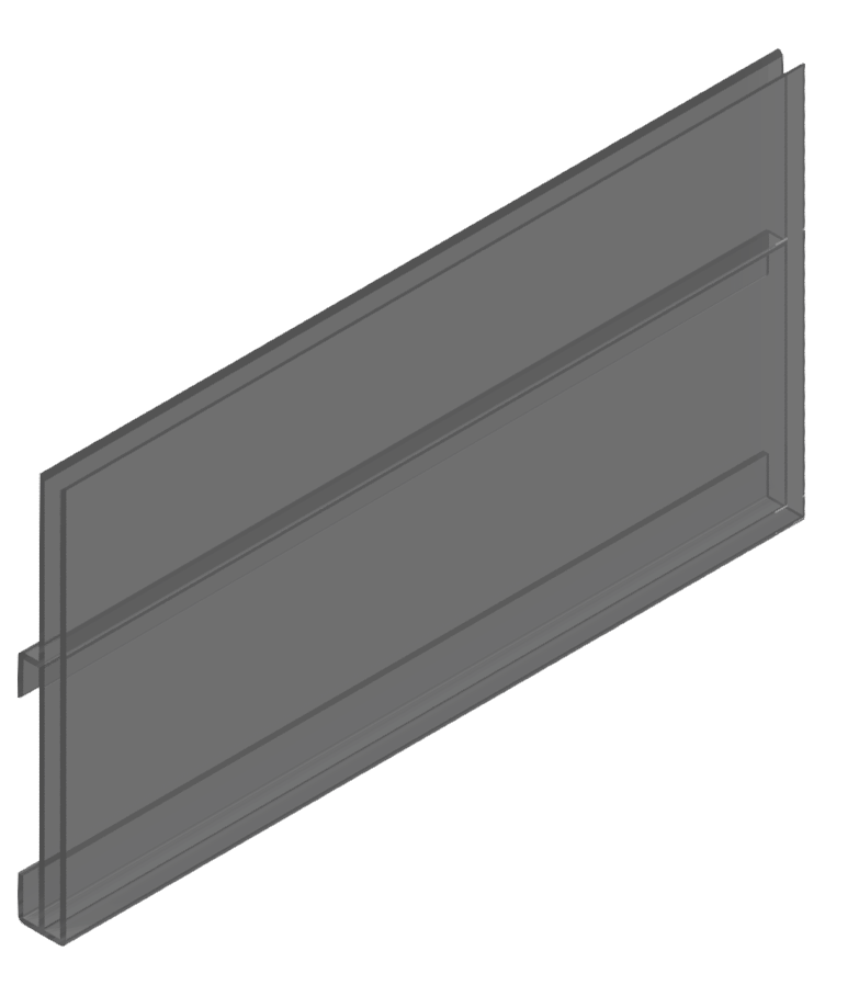 Beschriftungsfeld B, glasklar Beschriftungsfeld B, glasklar