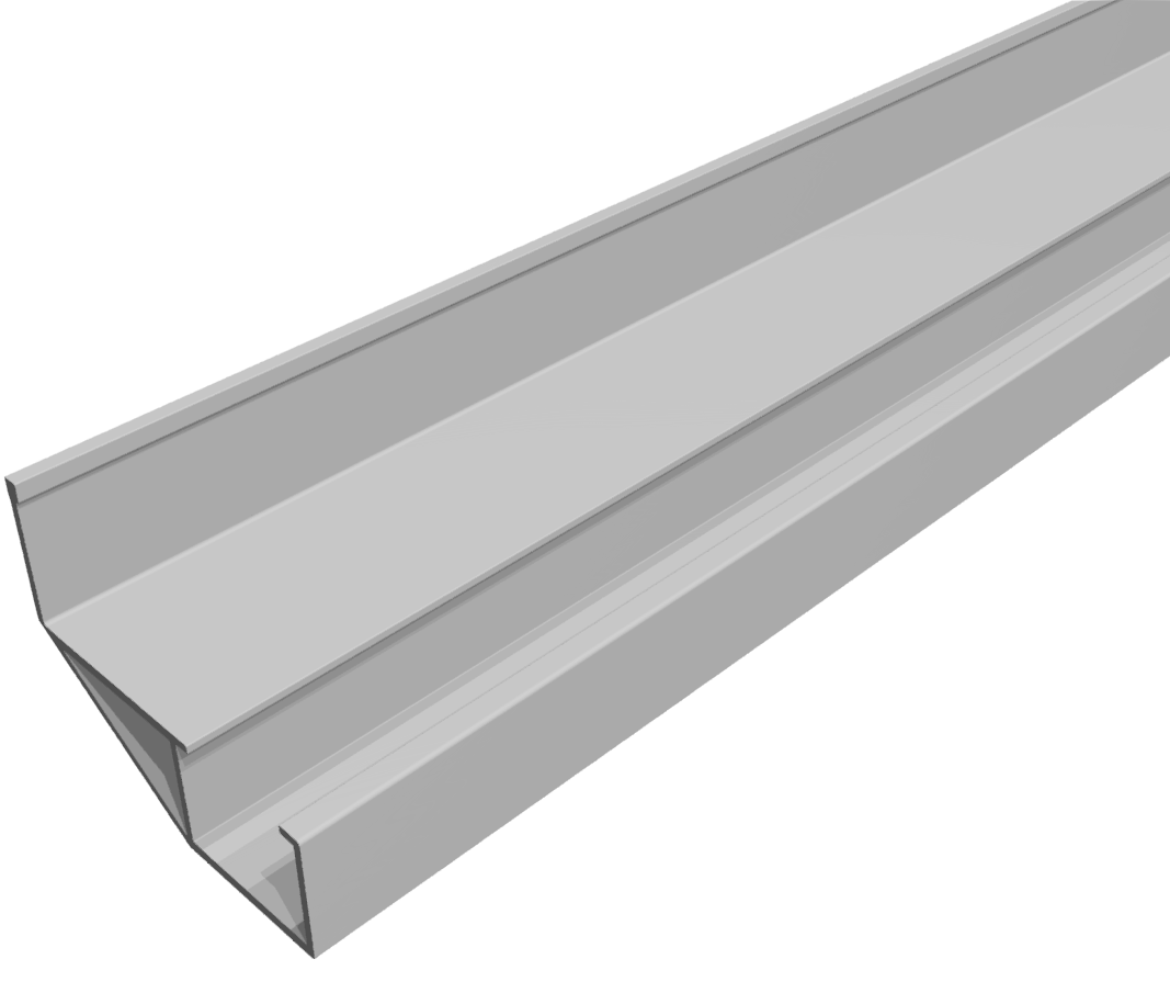 Roller Conveyor St Guide Rail e 65, grey