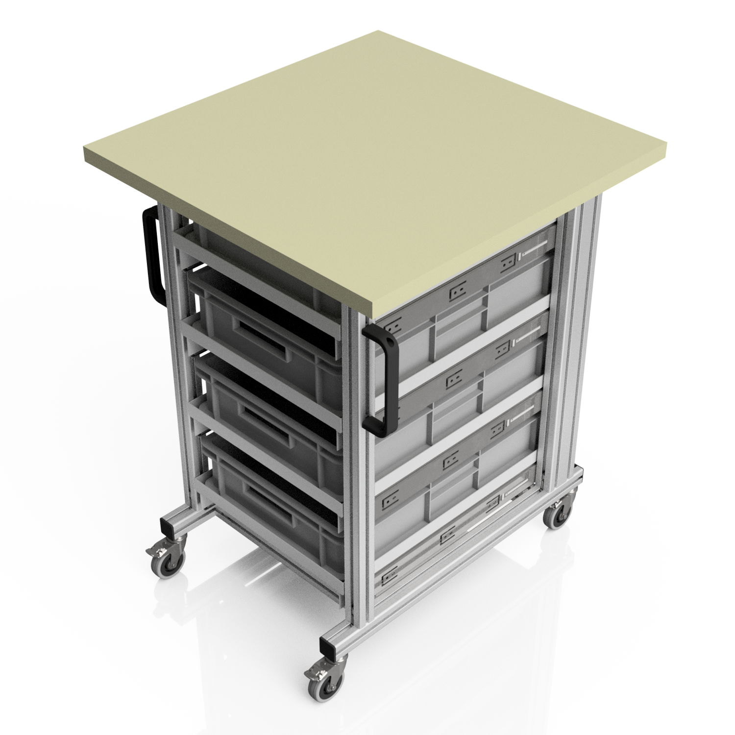 Systemtisch Pro Basismodul 70x72cm für Eurobehälter Systemtisch Pro Basismodul 70x72cm für Eurobehälter