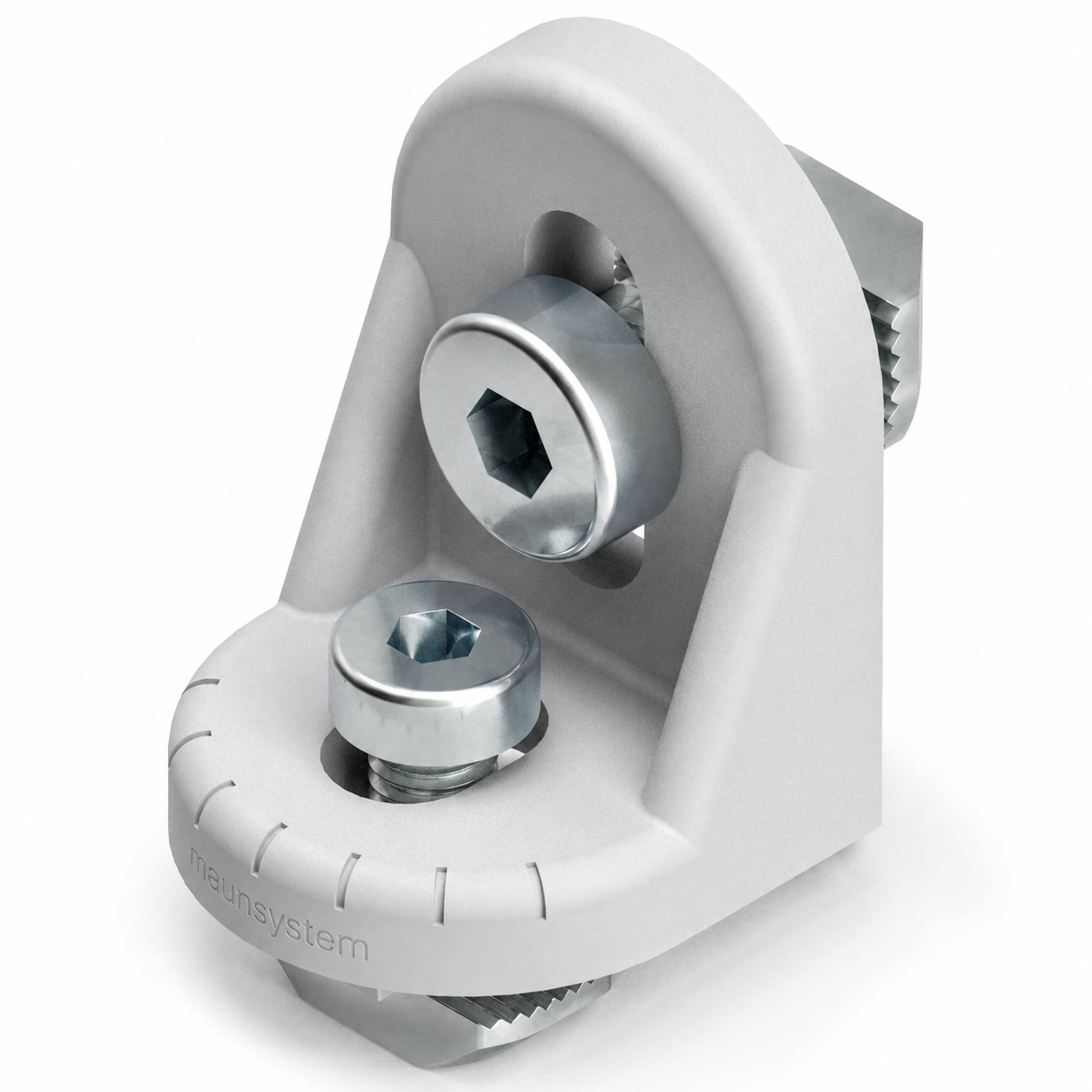 Drehwinkelsatz B 30, weißaluminium-10
