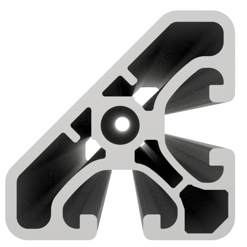 Profile 8 40x40-45° light, natural