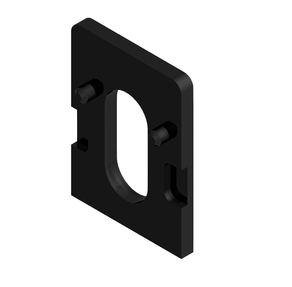 Uniblock Distanzstück 6 2mm, schwarz