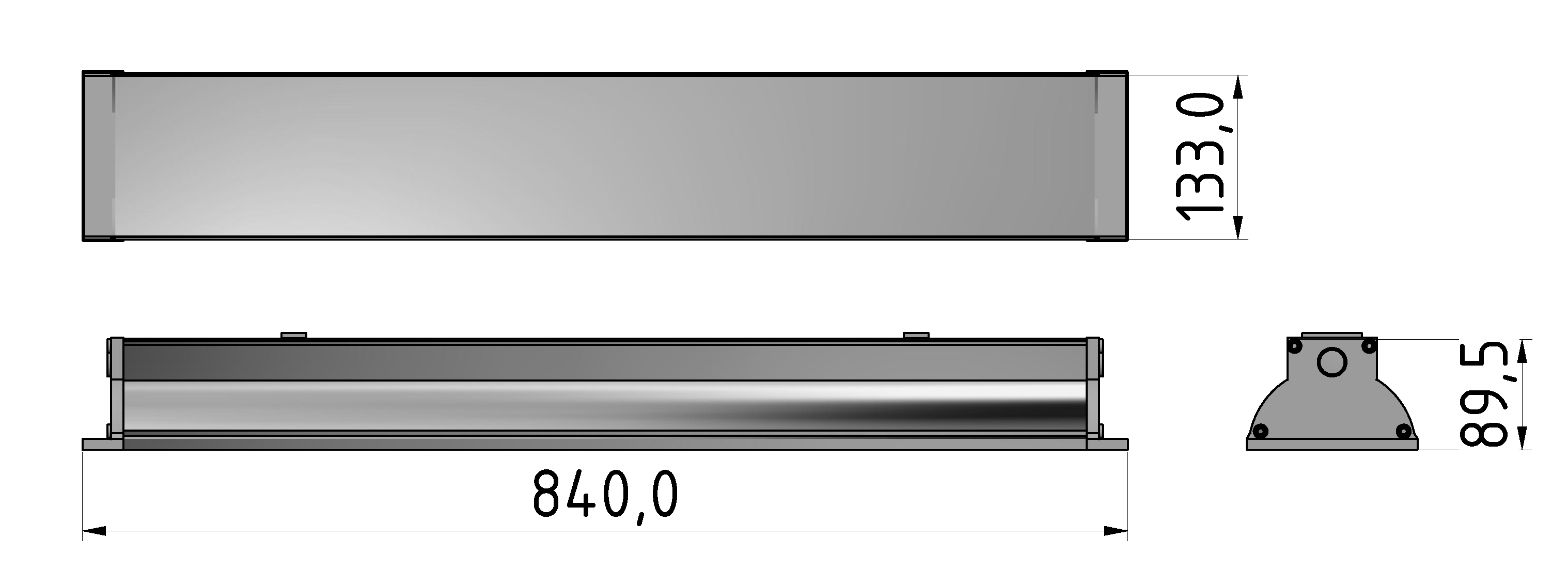 Arbeitsplatzleuchte 840 I P65 LED 