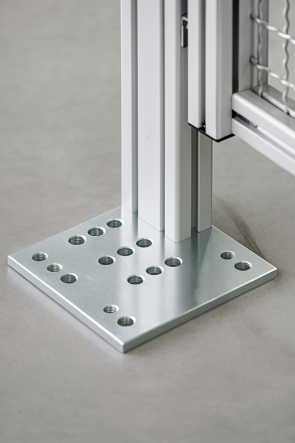 Bodenplatte 8 160x160 St, verzinkt