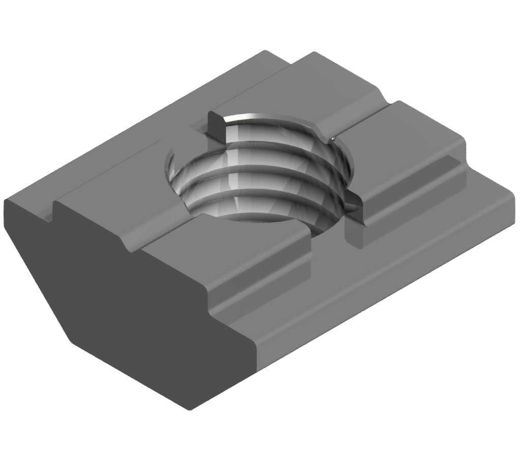 Nutenstein B M6 schwer, verzinkt-6 Nutenstein B M6 schwer, verzinkt-6