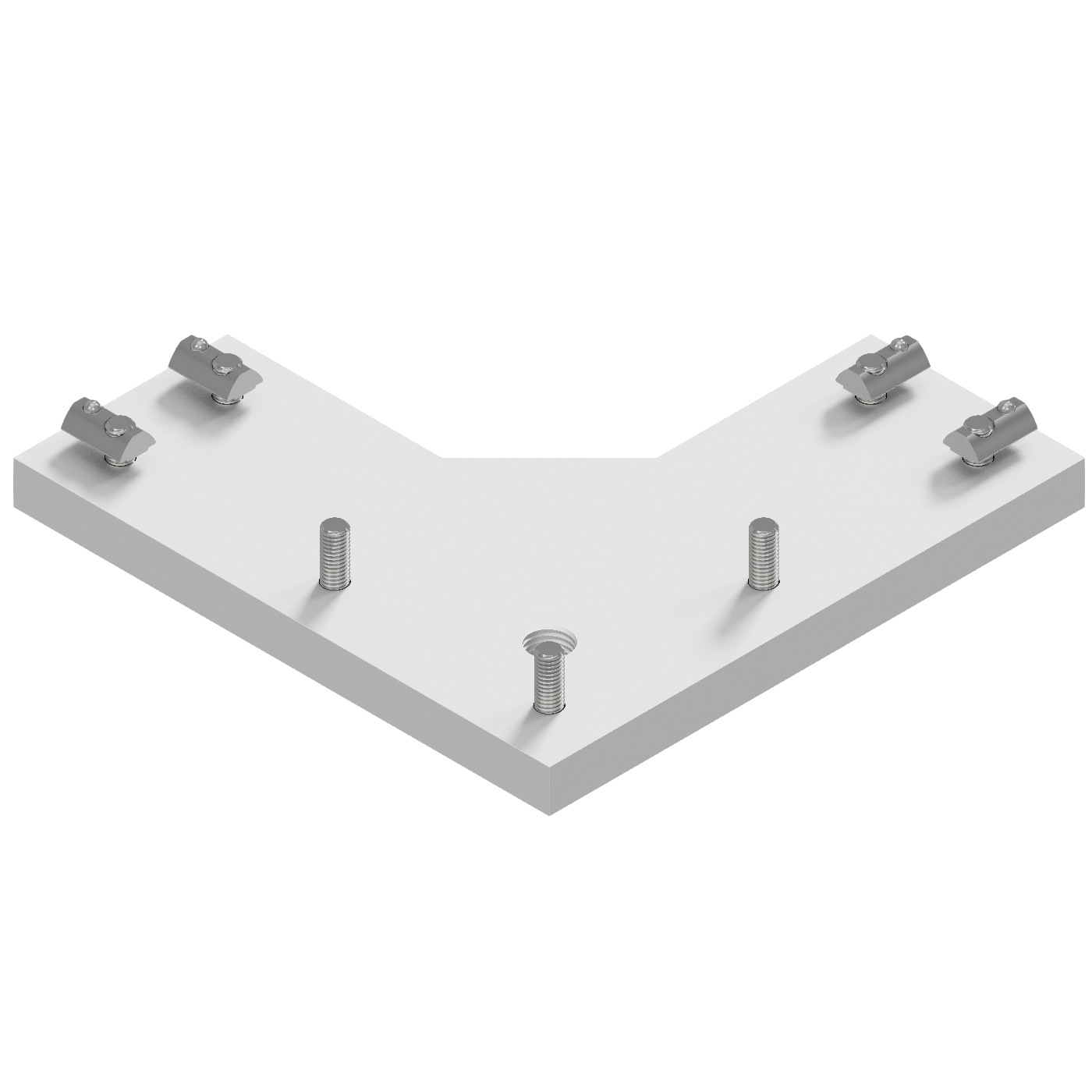 Fußplatte X 8 200x200-90° M16