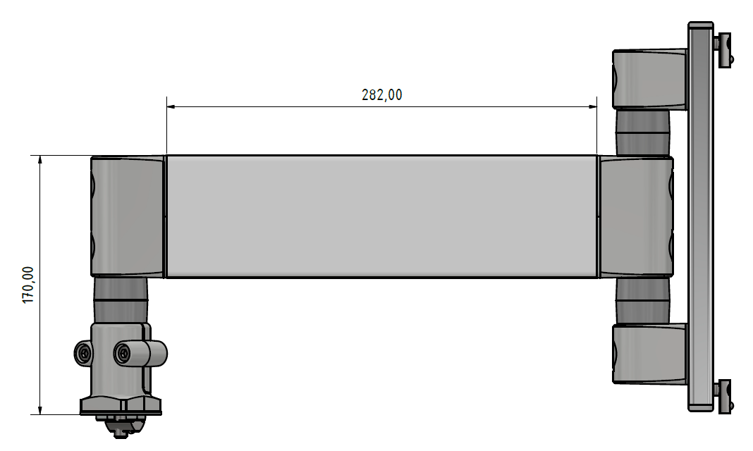 Schwenkarm 8 80-370 schwer Höhenverstellung 8 240