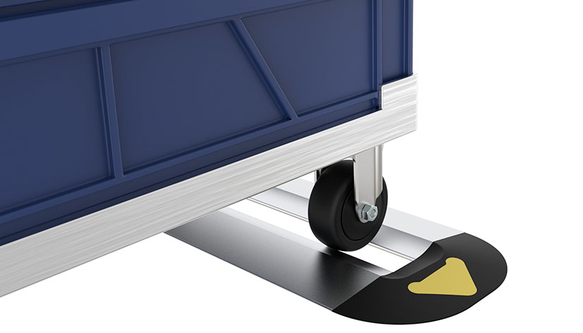 End cap XLfor parking rail flat-high -set