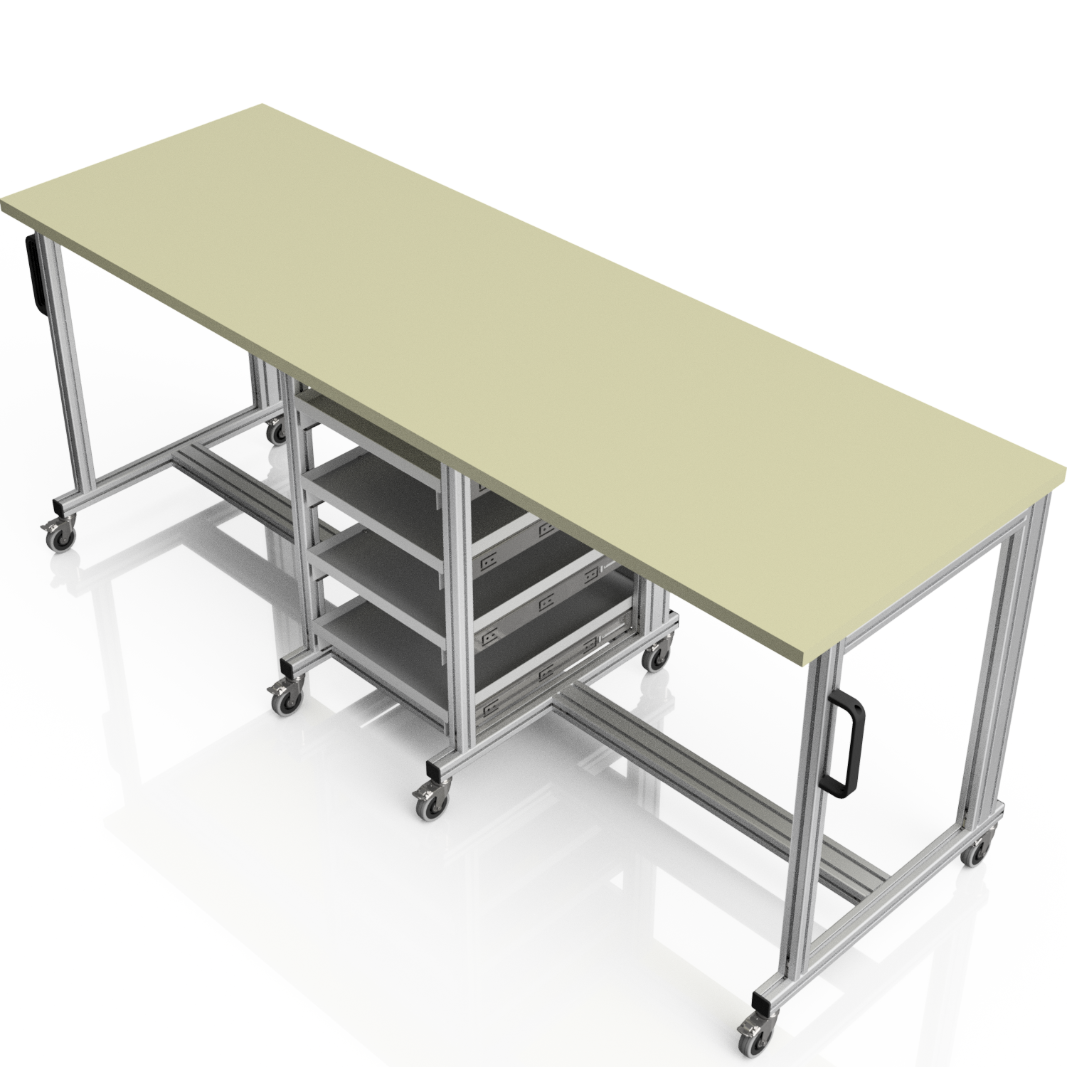 Systemtisch Pro 2200x720 mm mit Eurobehälter