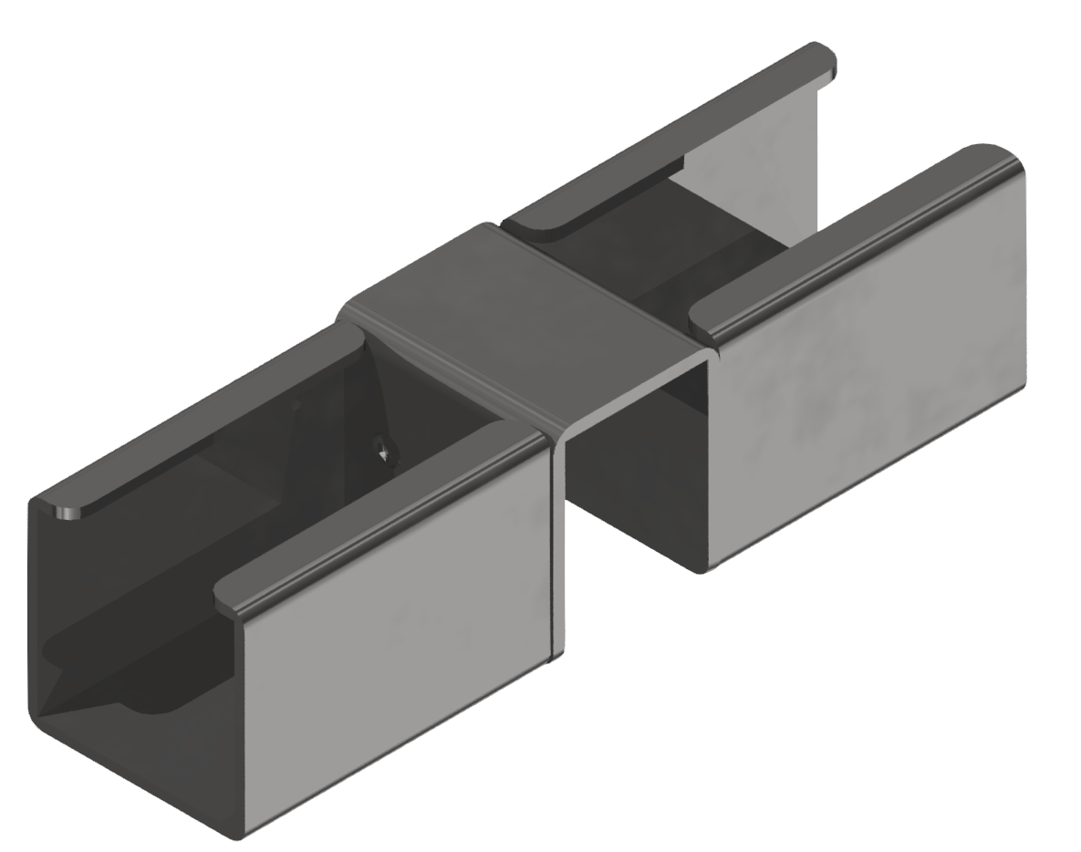 Roller rail double support 35-D28 St