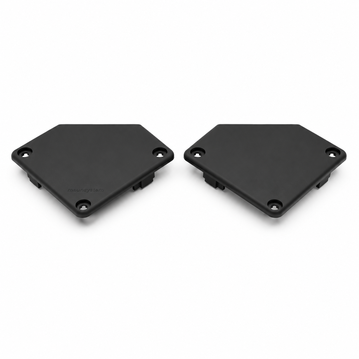 Conduit Cap 80x80 -45° L, black