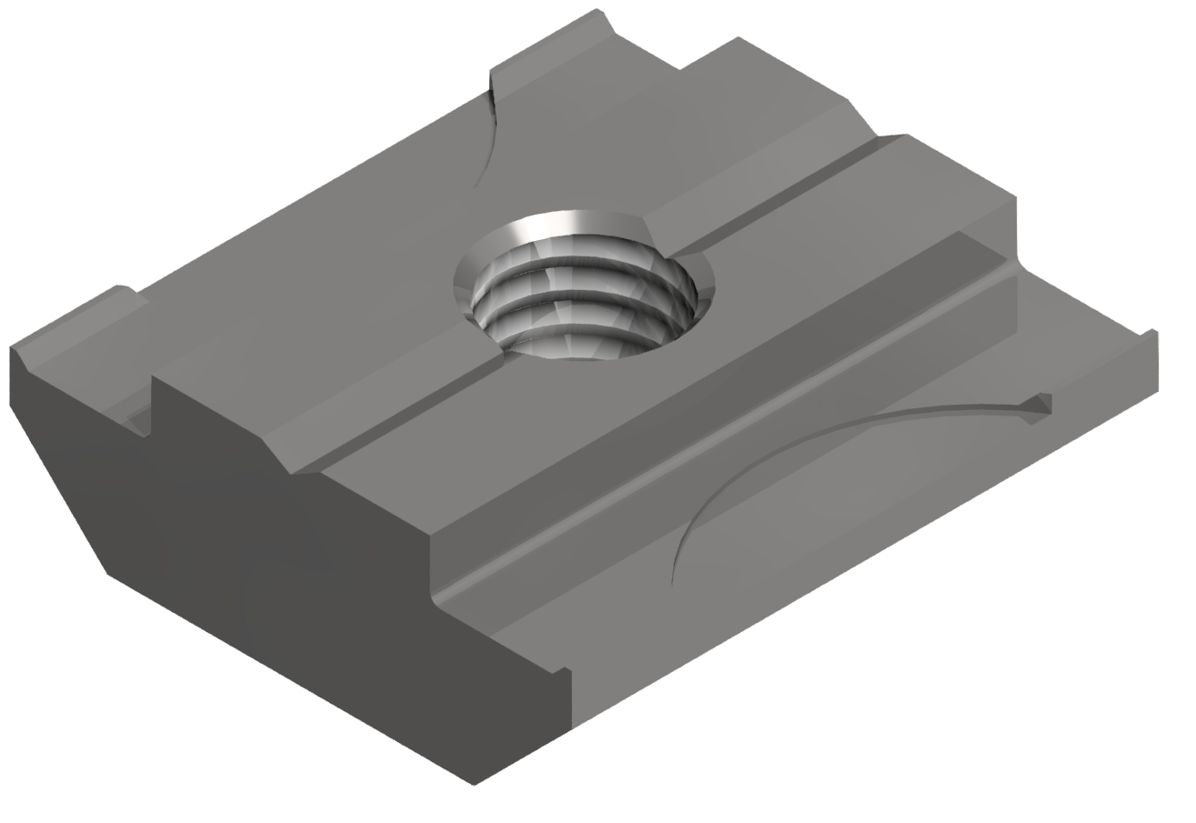 T-Slot Nut B M4, stainless-6