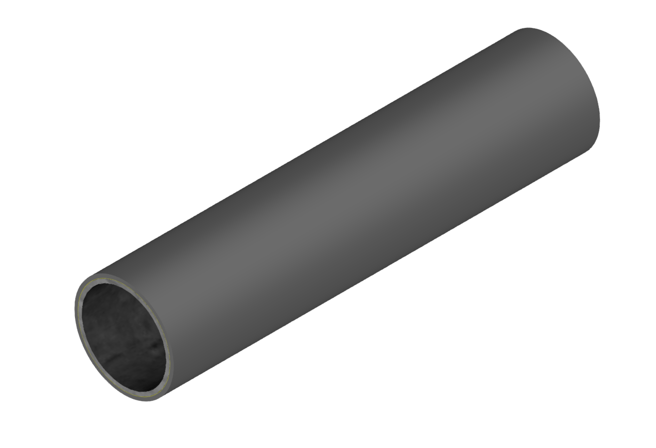 M-Tube 1 mm dark grey